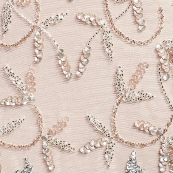 Adrianna Papell 3/4 Sleeve Beaded Floral Scroll - Picture 5 of 6